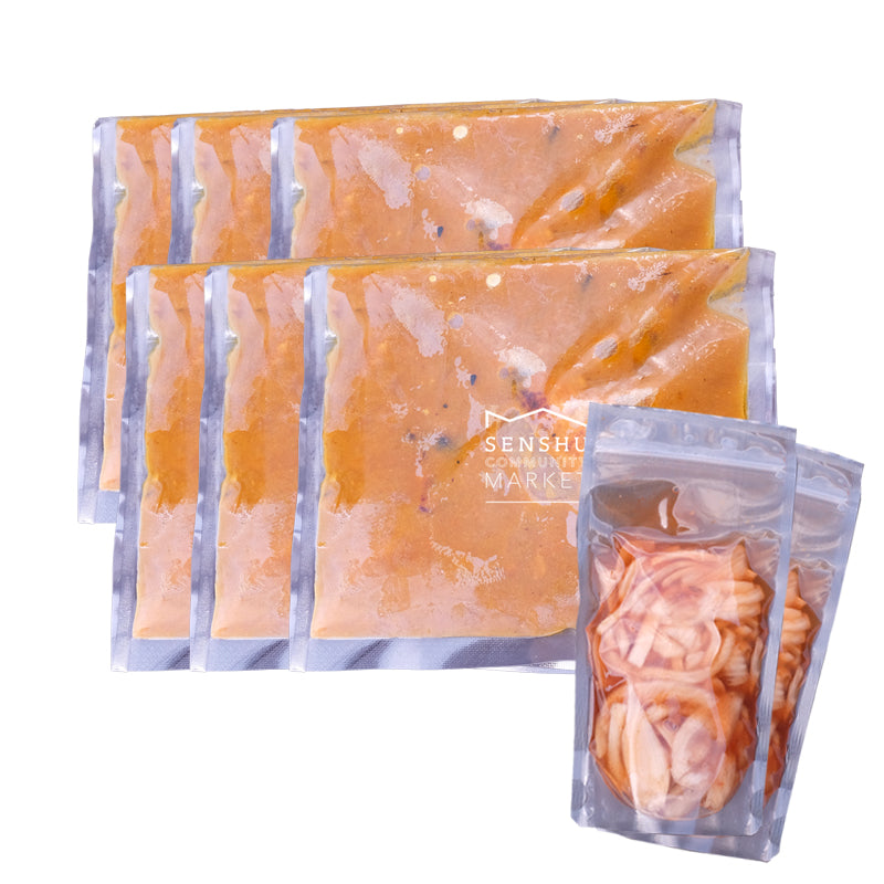 【SON CAFE】冷凍カレー6パックと冷凍ピクルス2パックセット