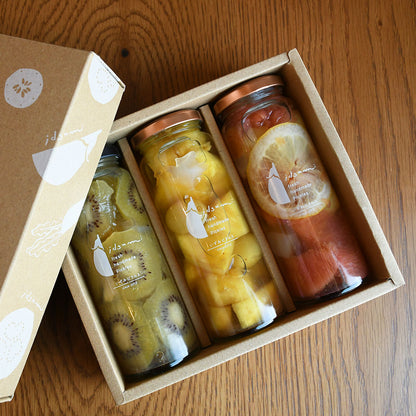【お中元ギフトセット2026】送料、BOX込み・爽やか・フルーツ３本セット