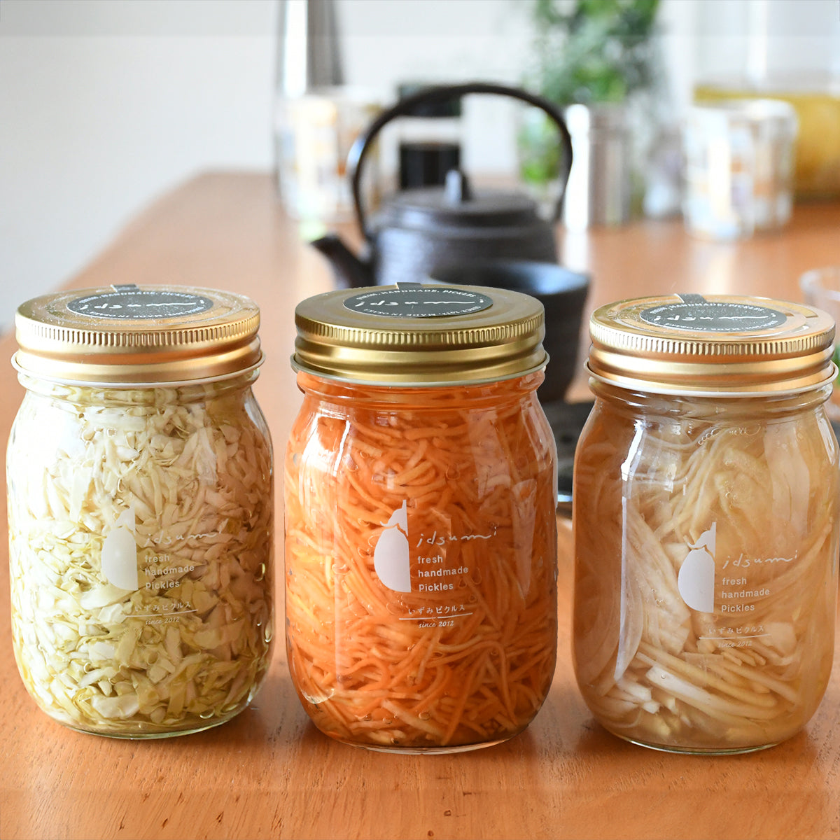 【毎日を健康に過ごしたい方の】酢野菜3種セット(酢玉ねぎ、酢にんじん、酢キャベツ)